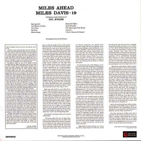 Miles Davis - Miles Ahead Black Vinyl Edition