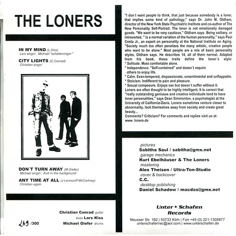 The Loners - The Loners