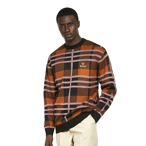 Butter Goods - Plaid Knit Sweater