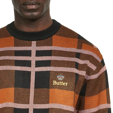 Butter Goods - Plaid Knit Sweater