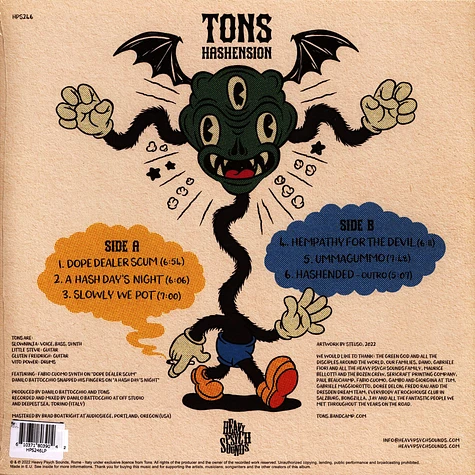 Tons - Hashension Black Vinyl Edition