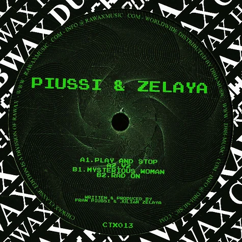 Piussi & Zelaya - Play And Stop EP