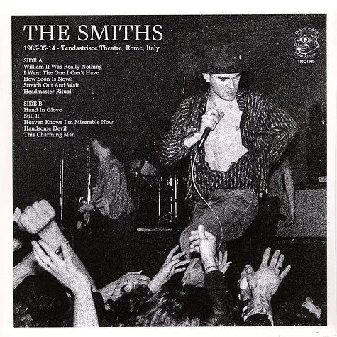 The Smiths - Tendeastrisce Theatre Rome 1985 Blue White Splattered Vinyl Edtion