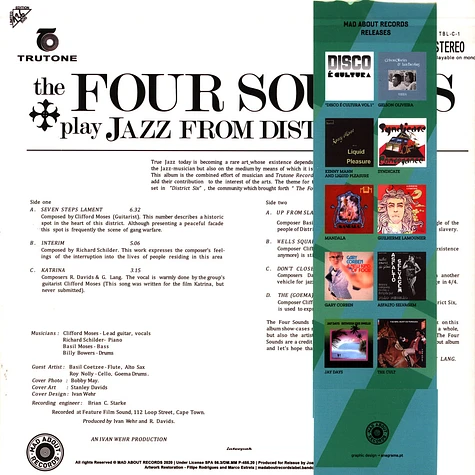 The Four Sounds - Jazz From District Six