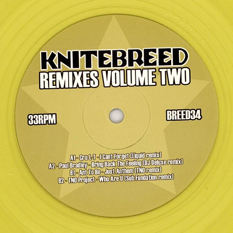 V.A. - Knitebreed Remixes Volume Two Ep Yellow Vinyl Edition