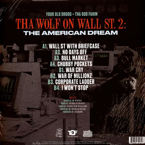 Your Old Droog & Tha God Fahim - Tha Wolf On Wall St.2: The American Dream Red, White & Blue Vinyl Edition