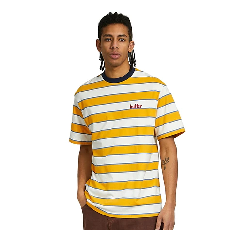 yellow shirt black stripes