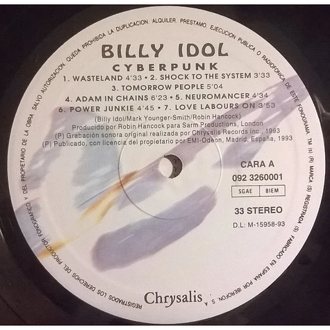 Billy Idol - Cyberpunk