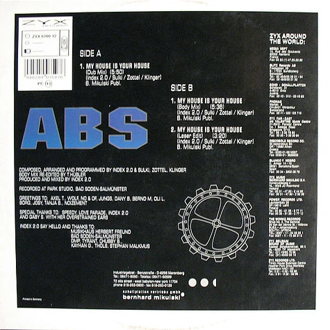 ABS - My House Is Your House