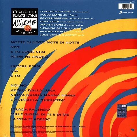Claudio Baglioni - Assieme: Oltre Il Concerto Yellow Vinyl Edtion