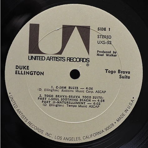 Duke Ellington - Togo Brava Suite