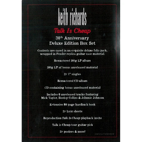 Keith Richards - Talk Is Cheap (30th Anniversary Deluxe Edition Box Set)