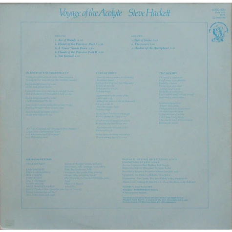 Steve Hackett - Voyage Of The Acolyte