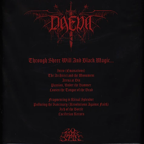 Daeva - Through Sheer Will And Black Magic Black Vinyl Edition