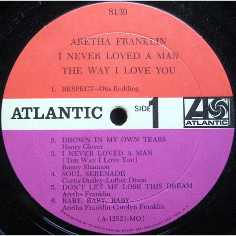 Aretha Franklin - I Never Loved A Man The Way I Love You