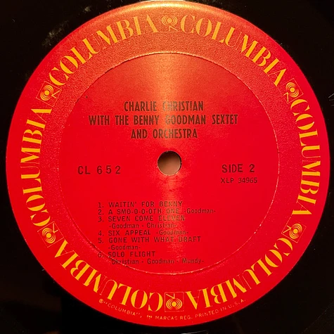 Charlie Christian With Benny Goodman Sextet And Benny Goodman And His Orchestra - With The Benny Goodman Sextet And Orchestra