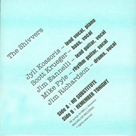 The Shivvers - No Substitute / Remember Tonight