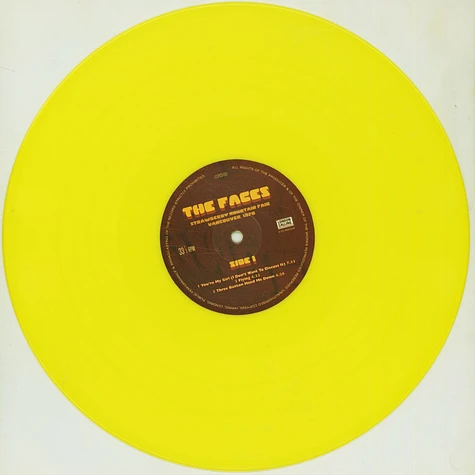 The Faces - Strawberry Mountain Fair 1970 Yellow Vinyl Edition