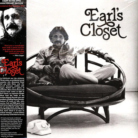 V.A. - Earl's Closet The Lost Archive Of Earl McGrath 1970-1980 Red Vinyl Edition