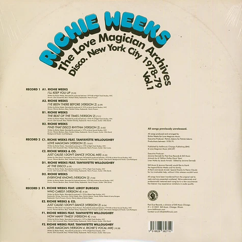 Richie Weeks - The Love Magician Archives: Disco New York City 1978-79 Volume 1