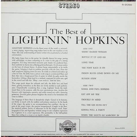 Lightnin' Hopkins - The Best Of Lightnin' Hopkins