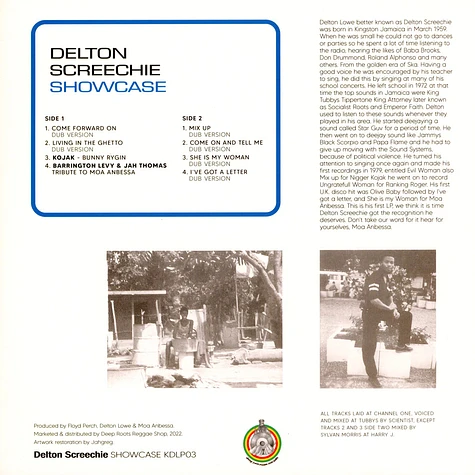 Delton Screechie - Showcase
