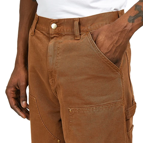 Brown Carhartt WIP Double Knee Pants