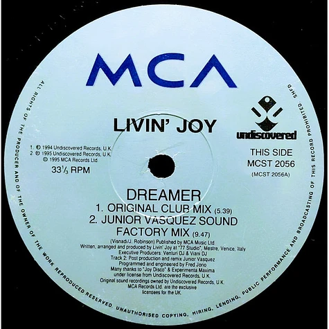 Livin' Joy - Dreamer