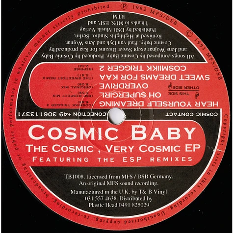 Cosmic Baby - The Cosmic, Very Cosmic EP
