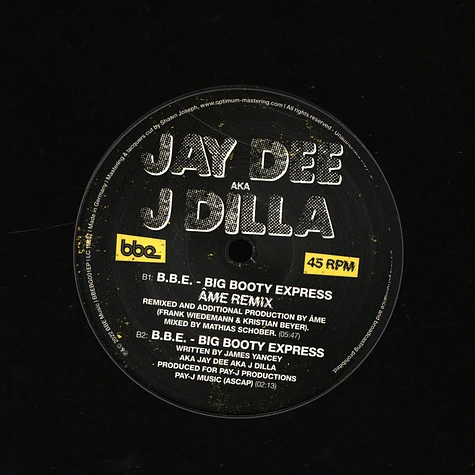 J Dilla - Big Booty Express Pepe Baradock & Ame Mixes