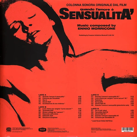 Ennio Morricone - OST Quando L'Amore e Sensualita / When Love Is Lust