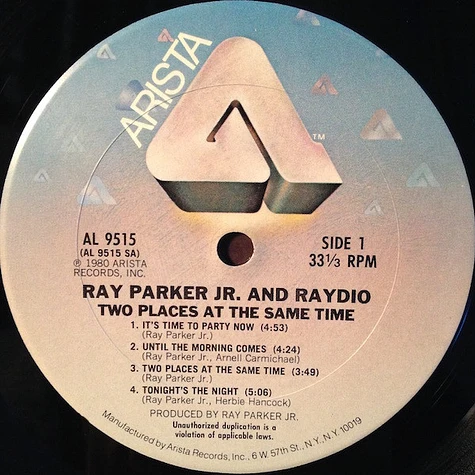 Ray Parker Jr. And Raydio - Two Places At The Same Time