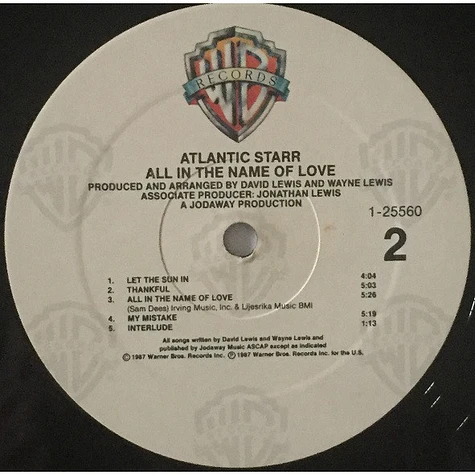 Atlantic Starr - All In The Name Of Love