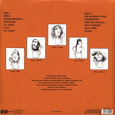 Tankard - The Morning After Remastered Splatter Vinyl Edition