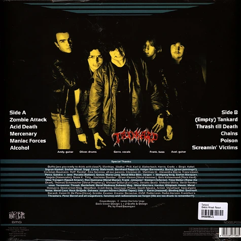 Tankard - Zombie Attack Remastered Splatter Vinyl Edition