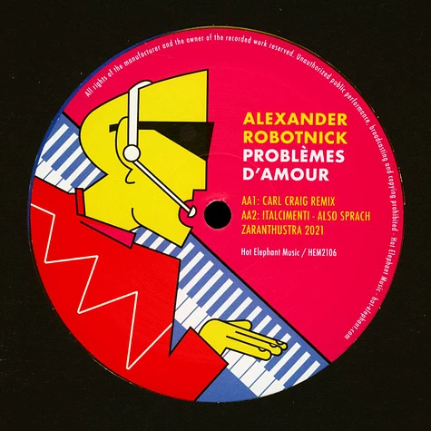 Alexander Robotnick - Problemes D'amour Kdj & Carl Craig Remixes