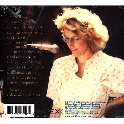 Jennifer Warnes - The Well 24kt Gold Cd