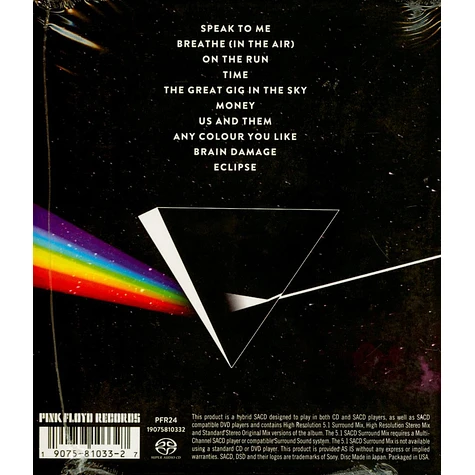 Pink Floyd - The Dark Side Of The Moon SACD Edition