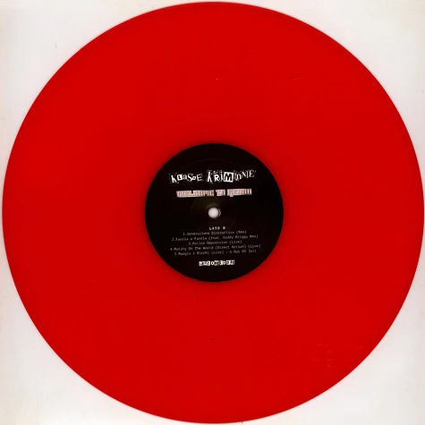 Klasse Kriminale - Welcome To Genoa Red Vinyl Edtion