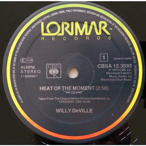 Willy DeVille - Heat Of The Moment