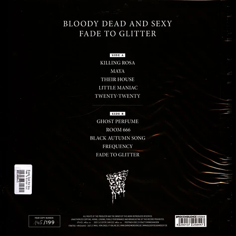Bloody Dead And Sexy - Fade To Glitter Violet Vinyl Edition