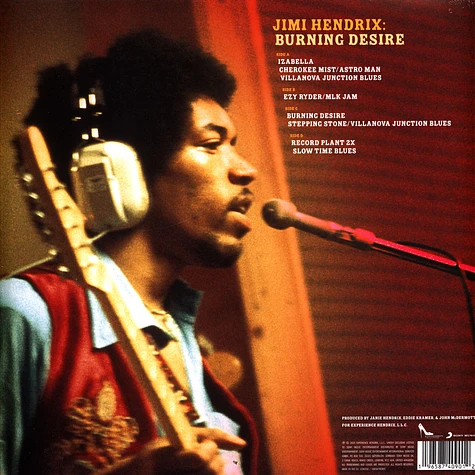 Jimi Hendrix - Burning Desire Black Friday Record Store Day 2022 Orange & Red Vinyl Edition