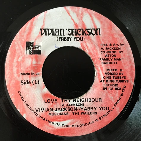 Vivian Jackson - Yabby You - Love Thy Neighbour