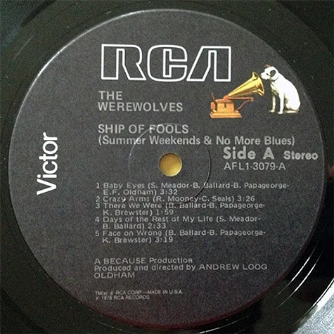 Werewolves - Ship Of Fools (Summer Weekends And No More Blues)