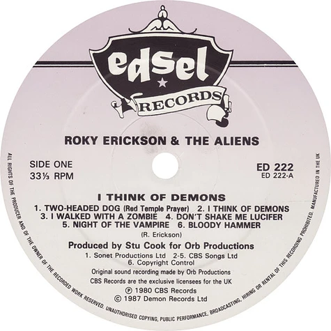 Roky Erickson And The Aliens - I Think Of Demons
