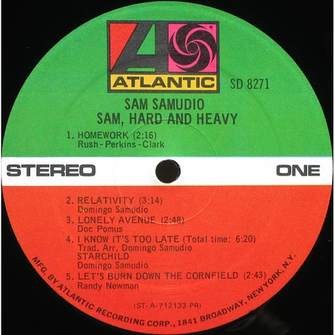 Sam Samudio - Sam, Hard And Heavy