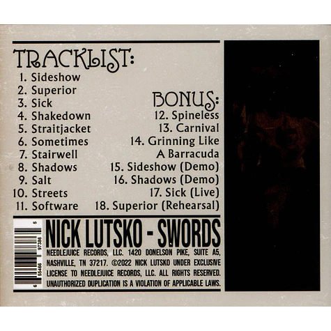 Nick Lutsko - Swords