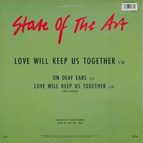 State Of The Art - Love Will Keep Us Together