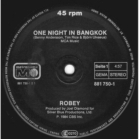Robey - One Night In Bangkok