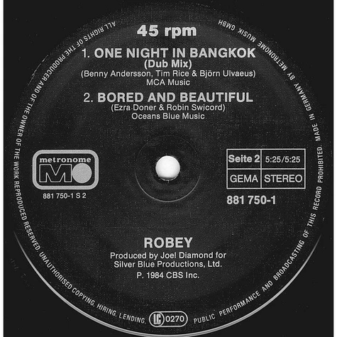 Robey - One Night In Bangkok